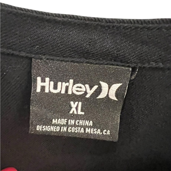 Hurley Women's Size XL Black Tuxedo Strap Crop Top, Skatergirl, Goth, Punkrock - Picture 6 of 8